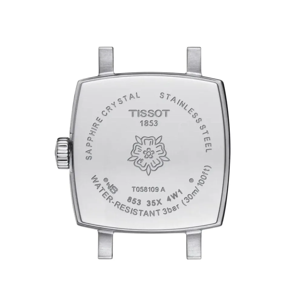 Tissot Lovely Square Silver Dial & Stainless Steel Strap Men Watch T0581091103601