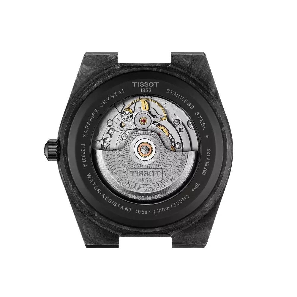 Tissot PRX Black Rubber Strap Men Watch T1379079720100