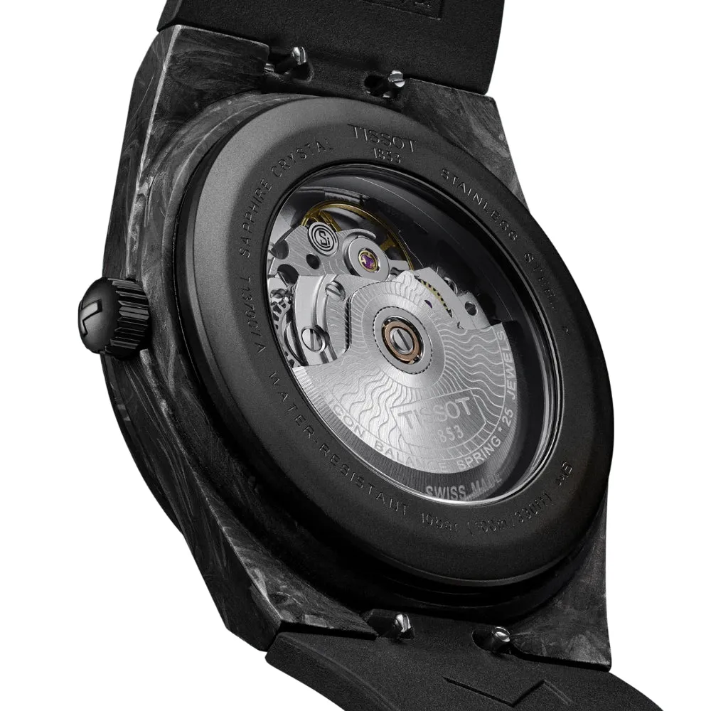 Tissot PRX Black Rubber Strap Men Watch T1379079720100