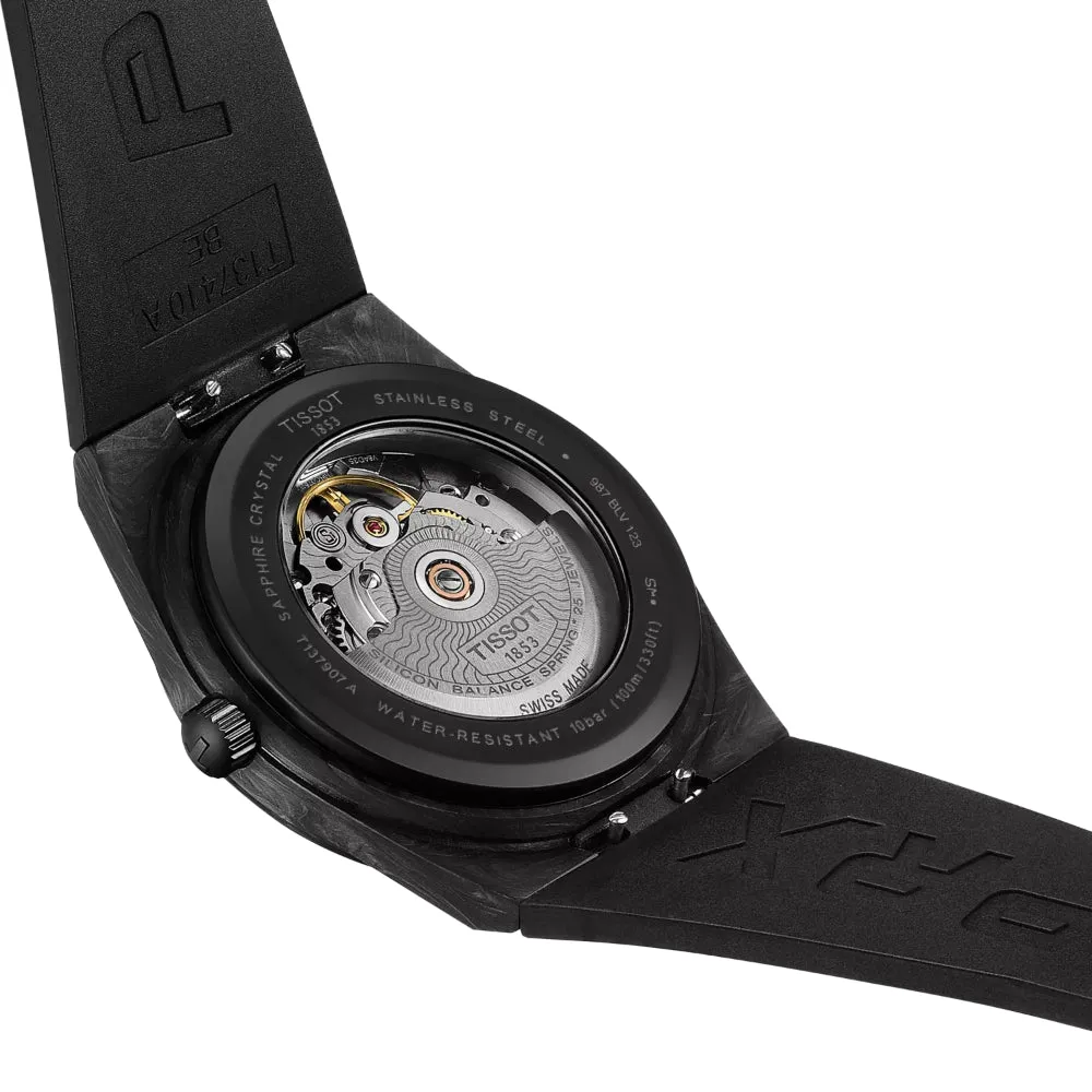 Tissot PRX Black Rubber Strap Men Watch T1379079720100