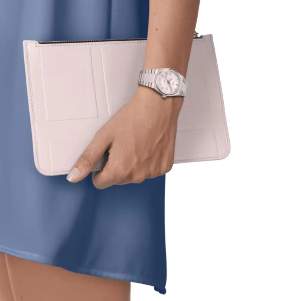 Tissot PRX Mother of Pearl Dial Stainless Steel Women's Watch T1372101111100
