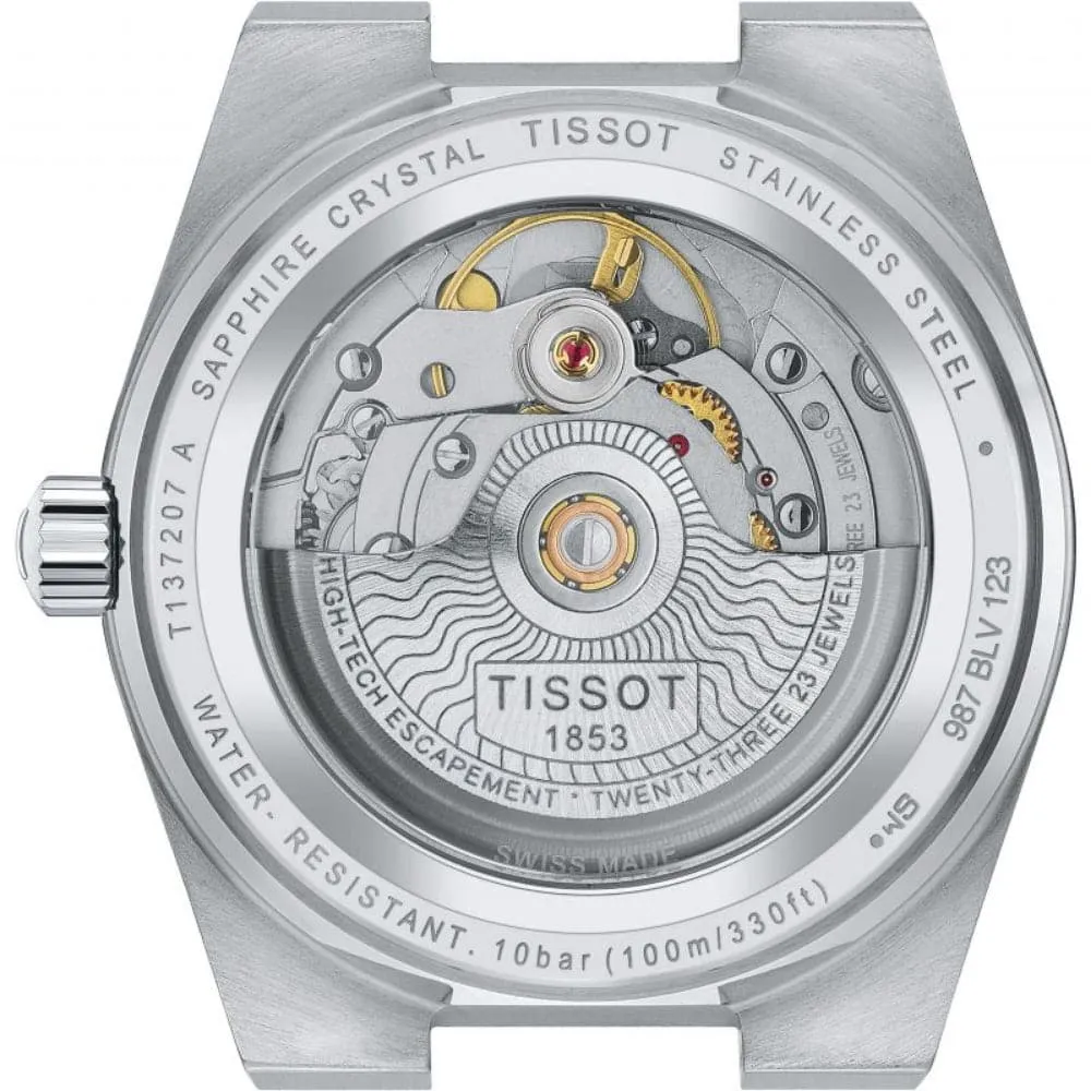 Tissot PRX Powermatic 80 Blue Dial Silver Stainless Steel Strap Men Watch T1372071104100