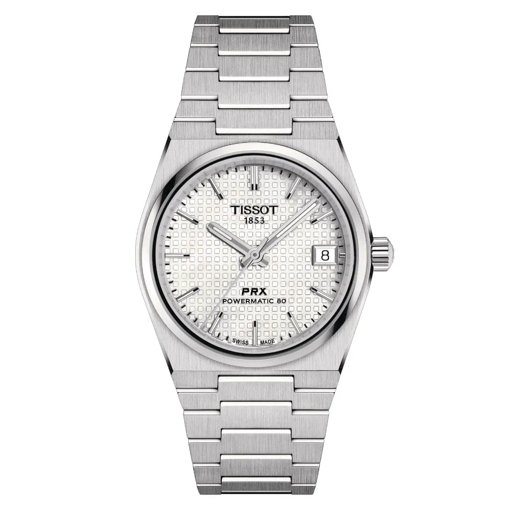 Tissot PRX Powermatic 80 Silver Stainless Steel Strap Men Watch T1372071111100