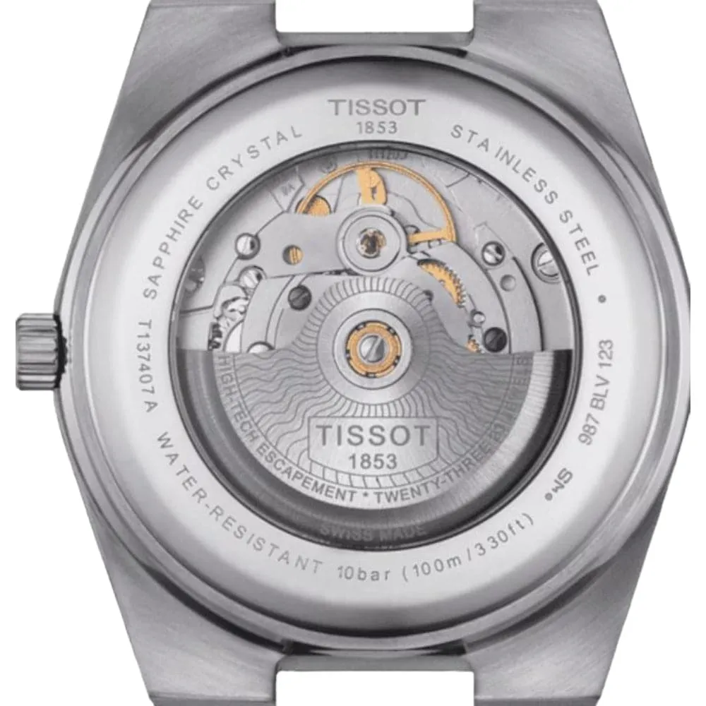 Tissot PRX Powermatic Black Dial And Rubber Strap Men Watch T1374071705100