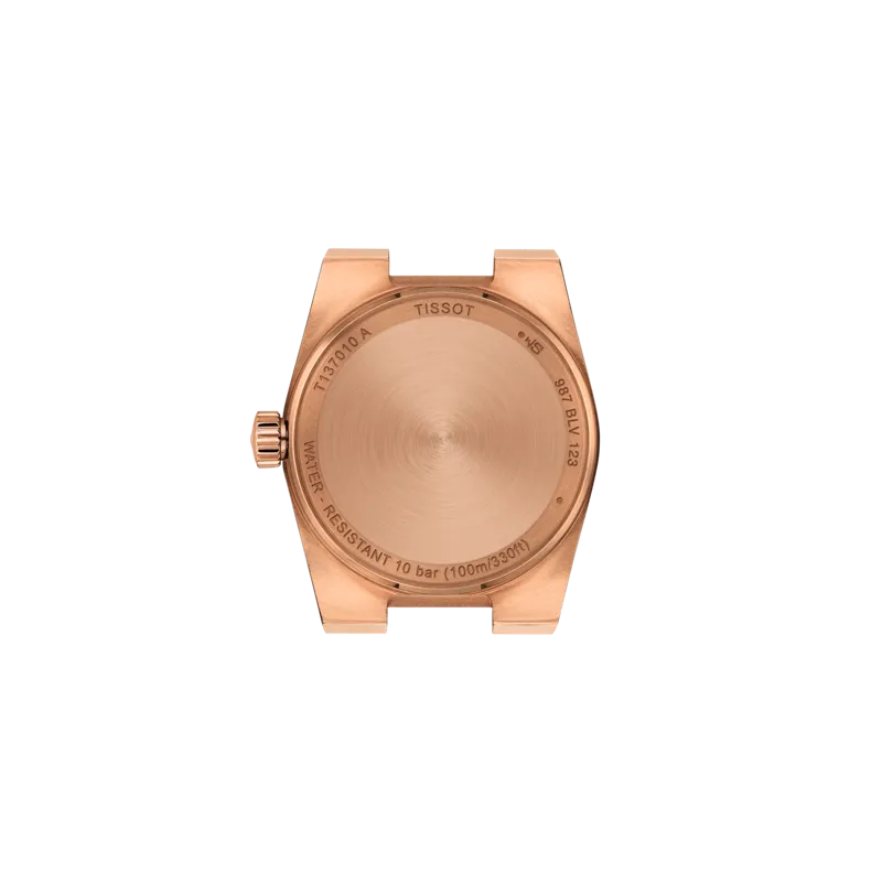 TISSOT PRX T1370103350600 25mm CARNATION GOLD STEEL WATCH