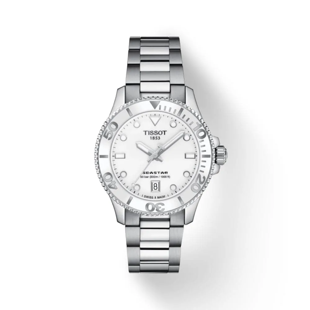 TISSOT SEASTAR T1202101101100 STAINLESS STEEL WOMEN WATCH