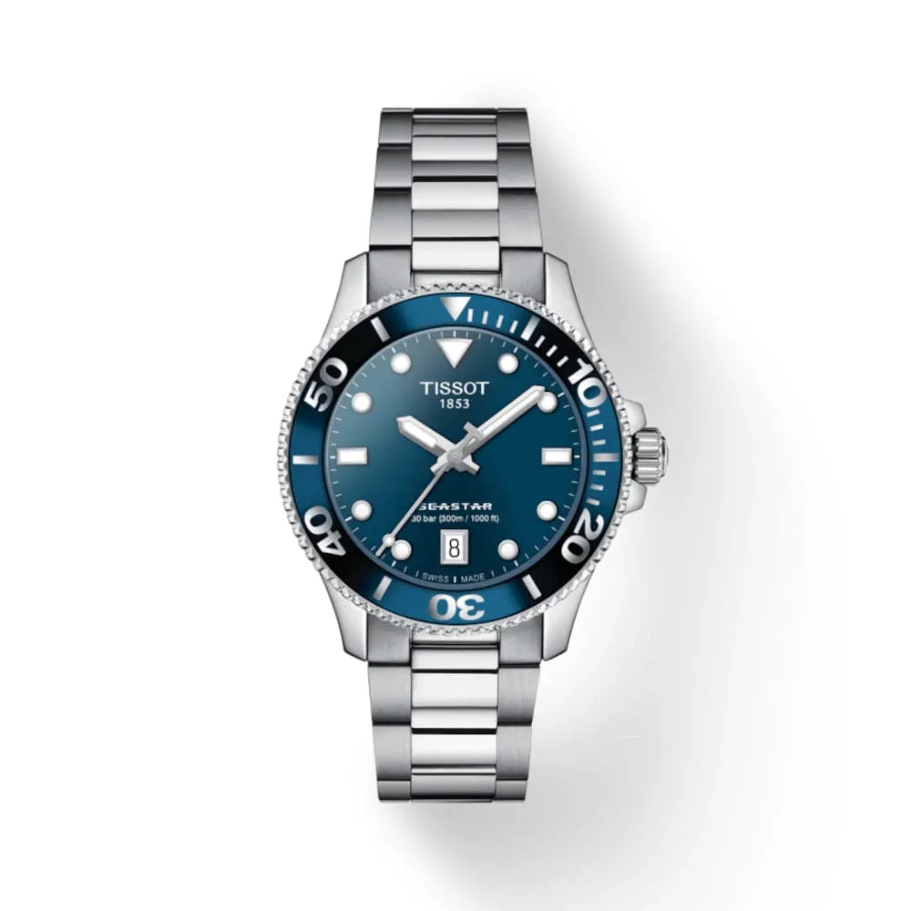 TISSOT SEASTAR T1202101104100 STAINLESS STEEL WOMEN WATCH