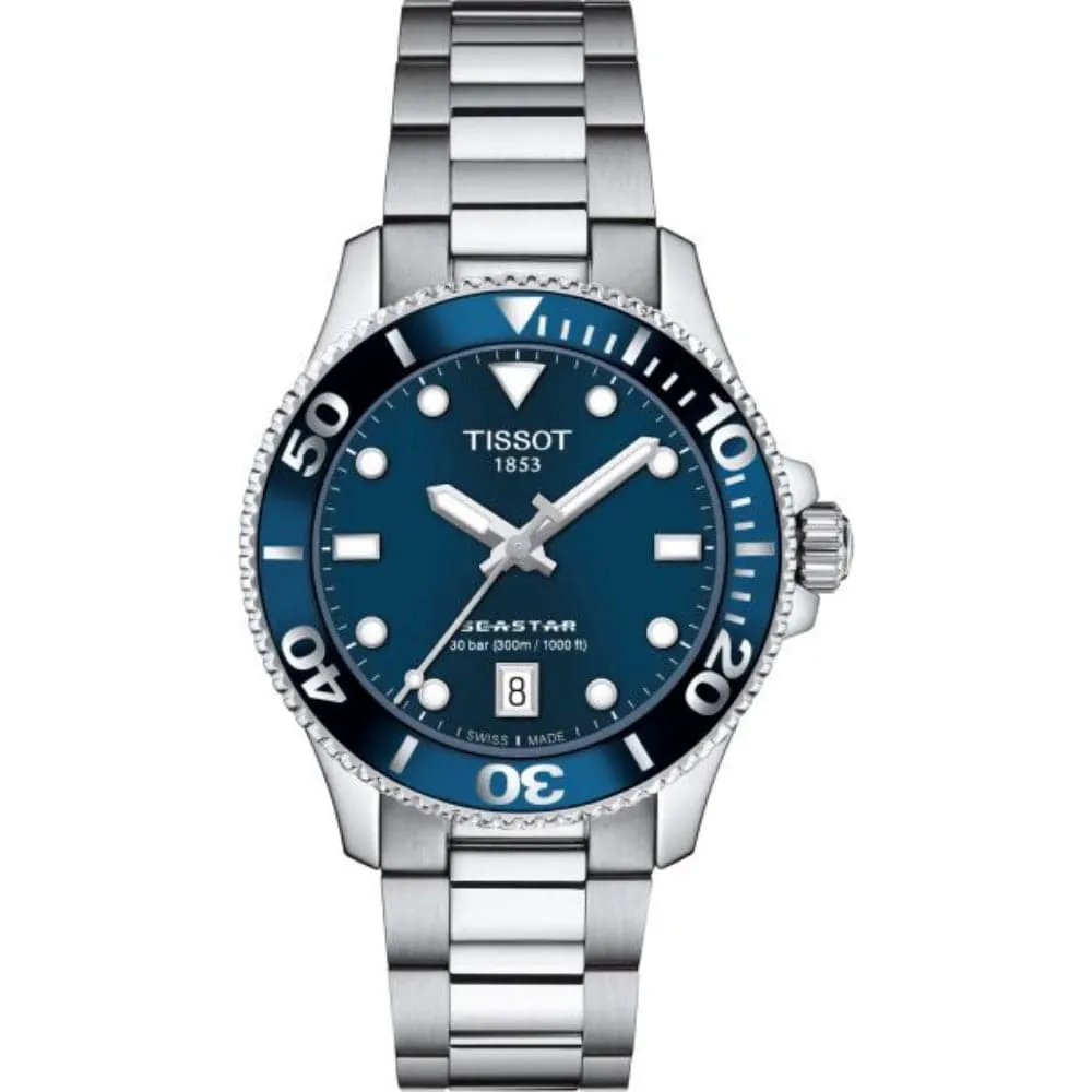 TISSOT SEASTAR T1202101104100 STAINLESS STEEL WOMEN WATCH