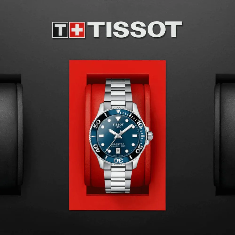 TISSOT SEASTAR T1202101104100 STAINLESS STEEL WOMEN WATCH