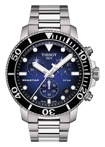 TISSOT SWISS GENTS SEASTAR 1000 CHRONOGRAPH T-SPORT T120-417-11-041-01