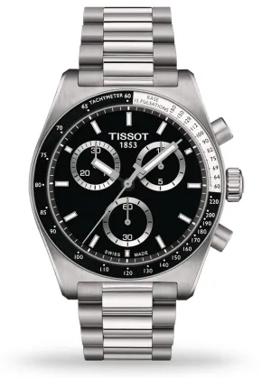 TISSOT SWISS PR516 CHRONOGRAPH BLACK DIAL STAINLESS STEEL T149-417-11-051-00