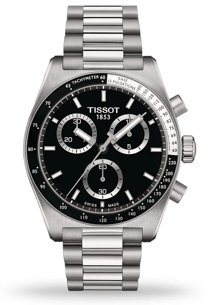 TISSOT SWISS PR516 CHRONOGRAPH BLACK DIAL STAINLESS STEEL T149-417-11-051-00