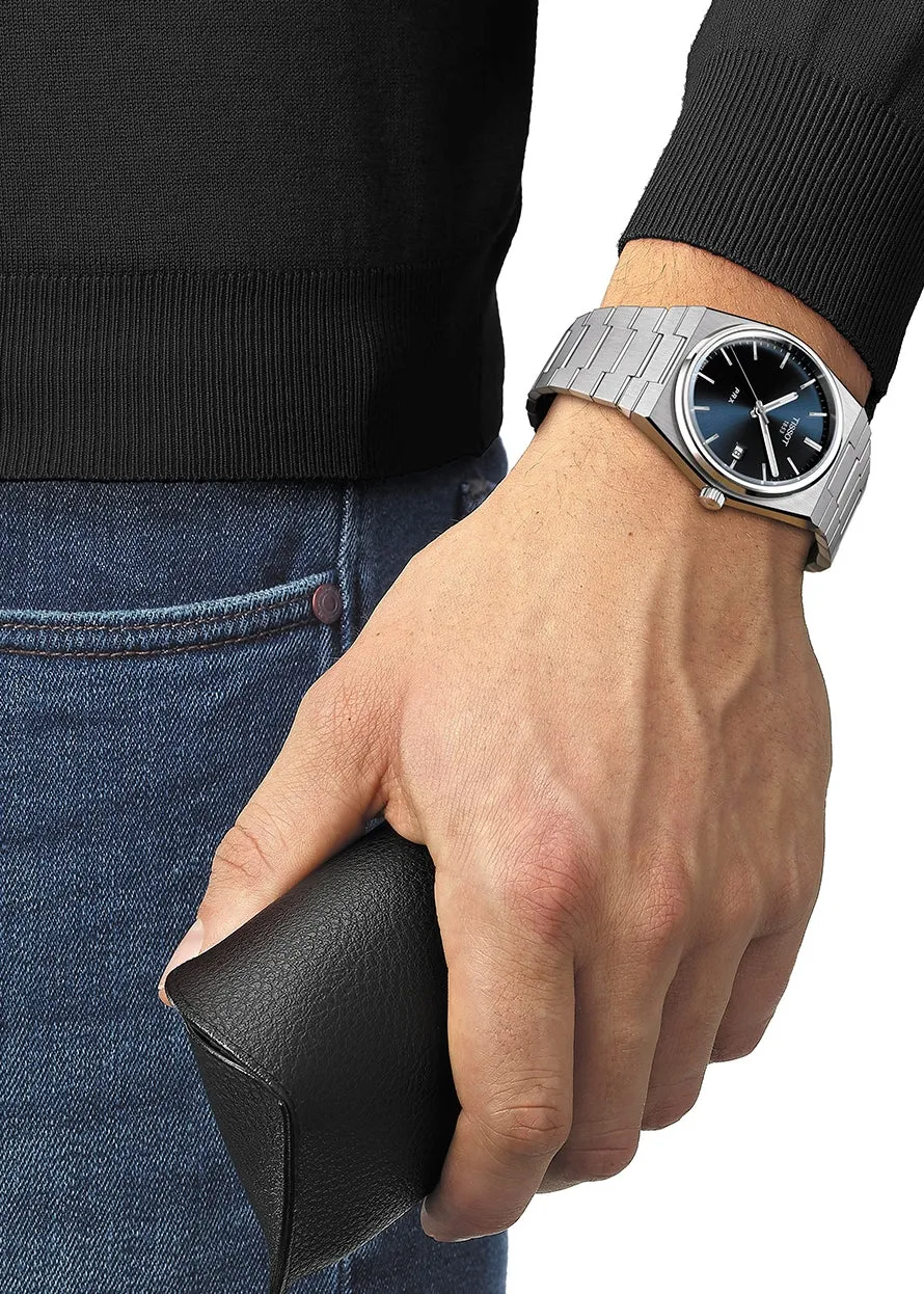 TISSOT SWISS PRX T CLASSIC BLUE DIAL STAINLESS STEEL T137-410-11-041-00