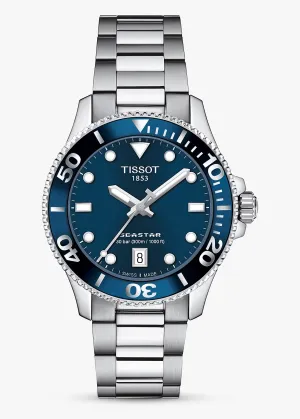 TISSOT SWISS SEA STAR T-SPORT 1000 BLUE STAINLESS STEEL T120-210-11-041-00