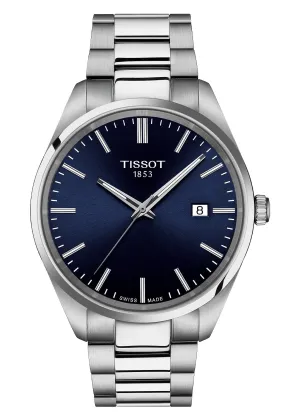TISSOT SWISS T-CLASSIC PR100 STAINLESS STEEL BLUE DIAL T150-410-11-041-00
