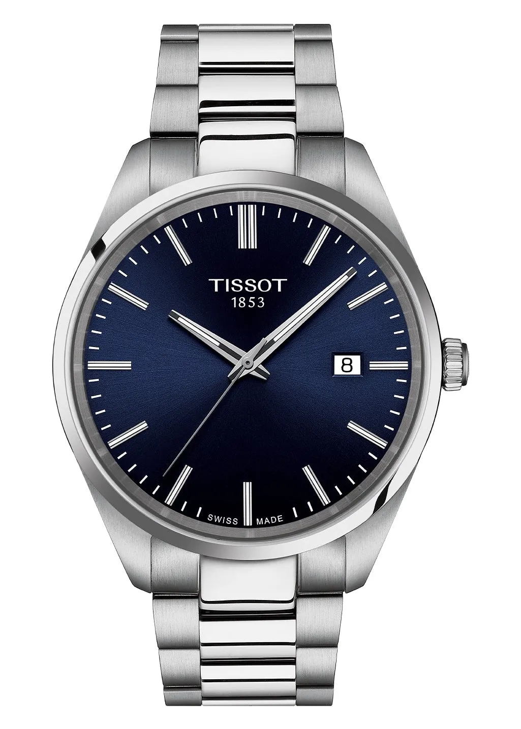 TISSOT SWISS T-CLASSIC PR100 STAINLESS STEEL BLUE DIAL T150-410-11-041-00