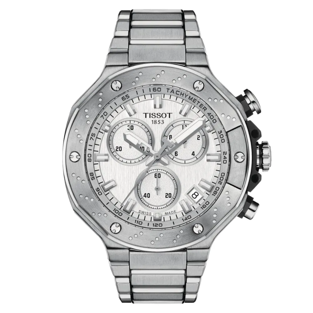 Tissot T-Race Silver Stainless Steel Strap Men Watch T1414171103100