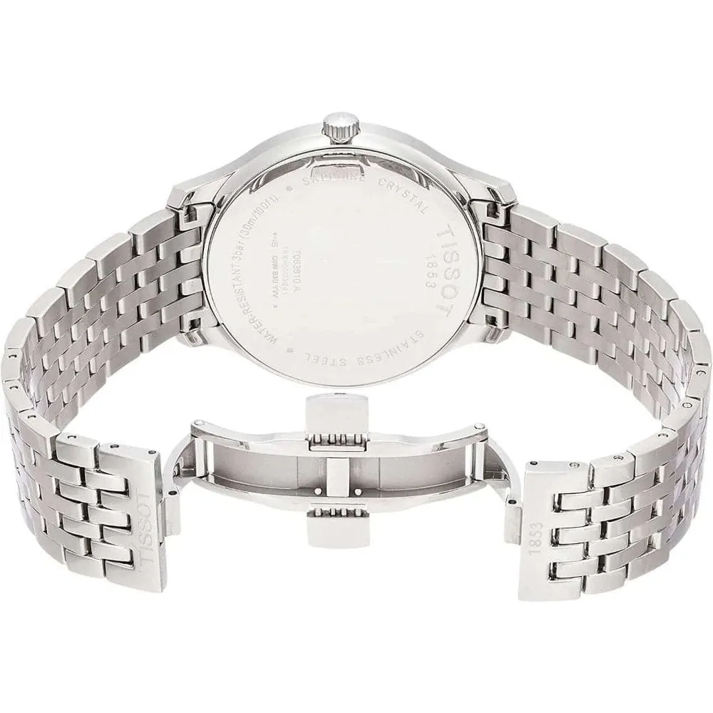 TISSOT T0064072203601 LOCLE POWERMATIC 80 TWO-TONE DIAMOND MARKERS MEN WATCH