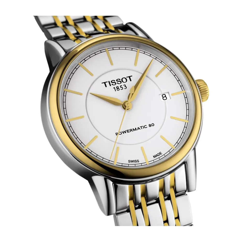 TISSOT T0854072201100 CARSON POWERMATIC 80 MEN'S WATCH