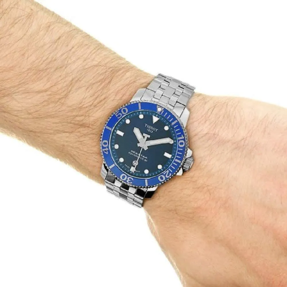 TISSOT T1204071104102 SEASTAR 1000 POWERMATIC 80 MEN'S WATCH