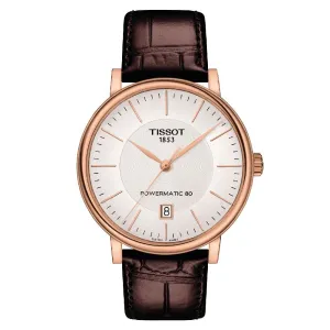 TISSOT T1224073603100 CARSON POWERMATIC 80 MEN'S WATCH