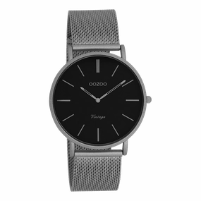 Titanium OOZOO watch with metal mesh bracelet - C9929