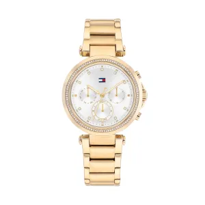 TOMMY HILFIGER EMILY IONIC THIN PLATED GOLD STEEL WATCH 1782703