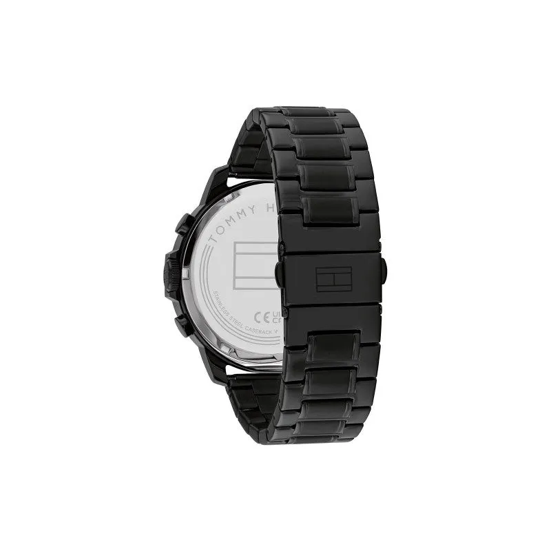 TOMMY HILFIGER IONIC BLACK PLATED STEEL WATCH 1710494