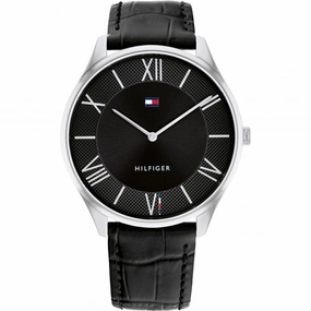 Tommy Hilfiger Mens Leather Strap Watch 1710516