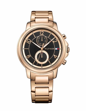 Tommy Hilfiger Womens Claudia Dress Watch - Rose Gold-Tone -Bracelet - Day/Date