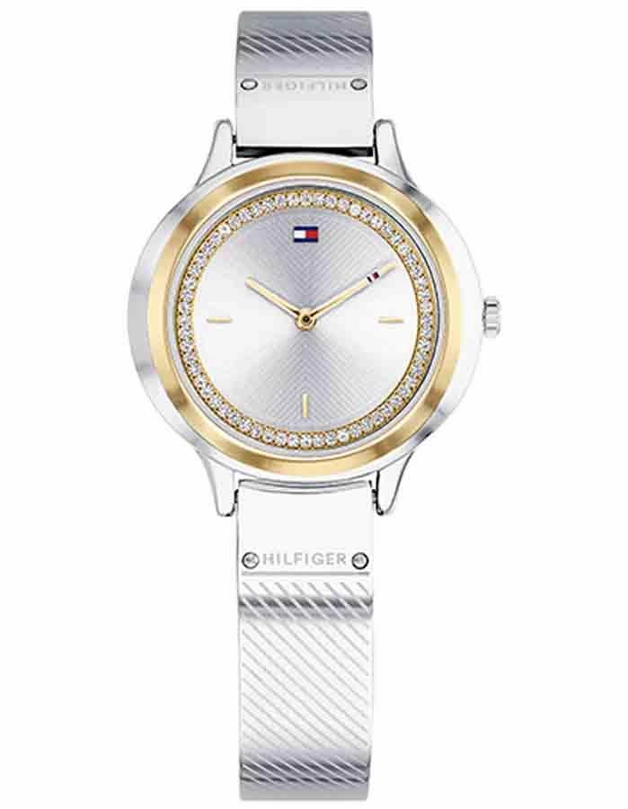 Tommy Hilfiger Womens Olivia Watch - Stainless & Gold-Tone - Crystals - Bangle