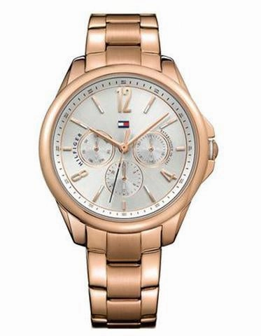 Tommy Hilfiger Womens Savannah Dress Watch - Rose Gold-Tone - Bracelet