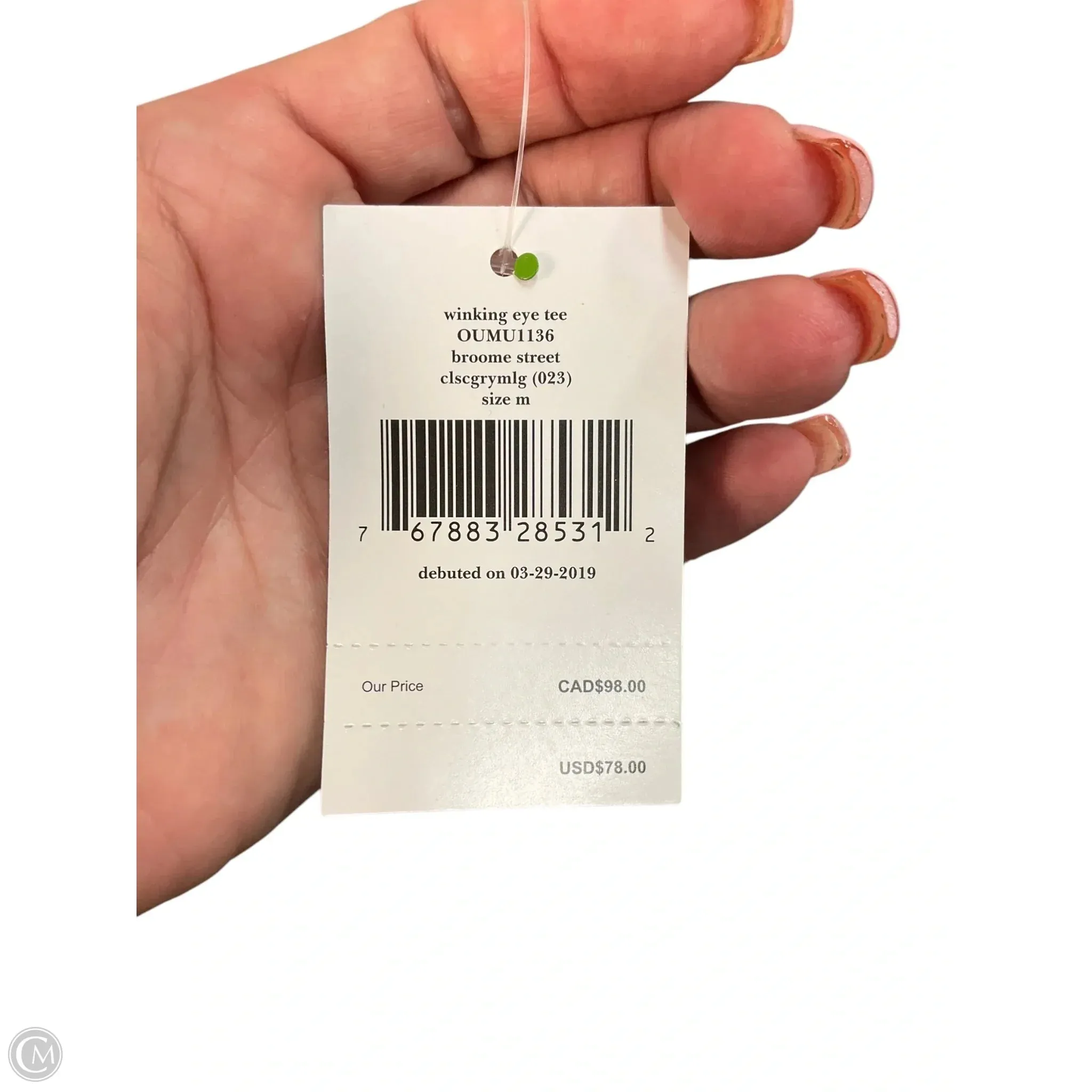 Top Short Sleeve Designer By Kate Spade In Grey, Size: M kate spade