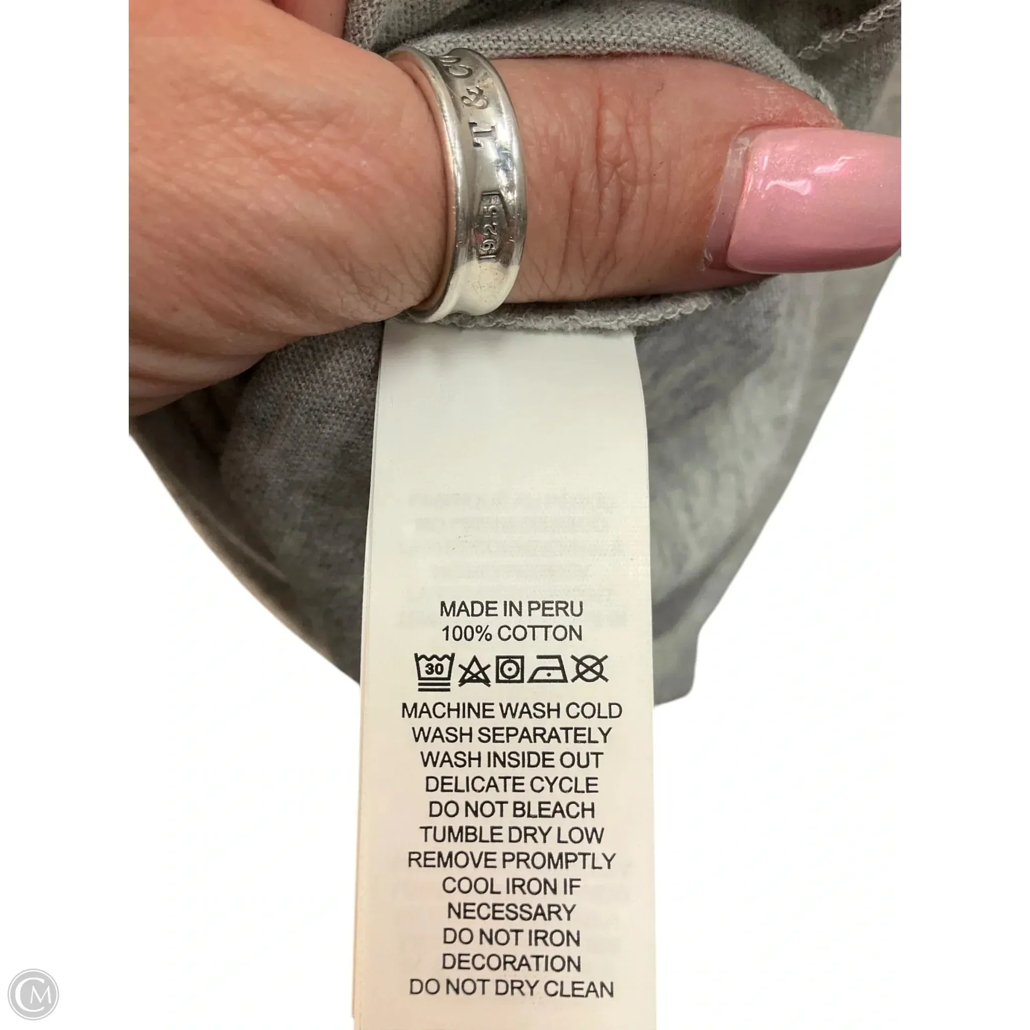 Top Short Sleeve Designer By Kate Spade In Grey, Size: M kate spade