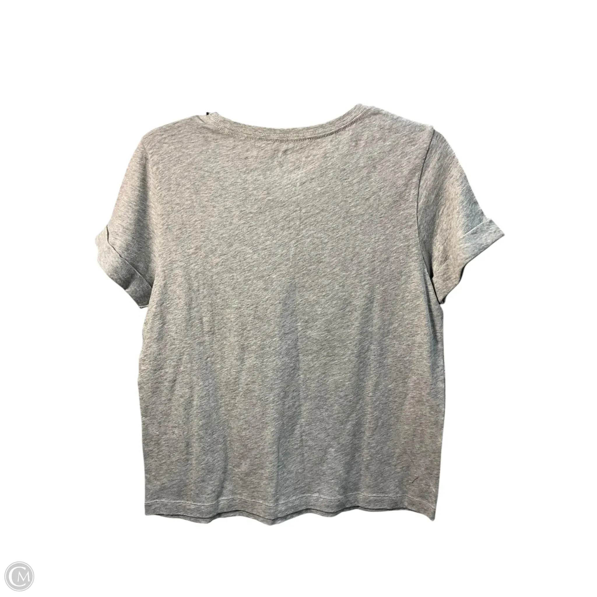 Top Short Sleeve Designer By Kate Spade In Grey, Size: M kate spade