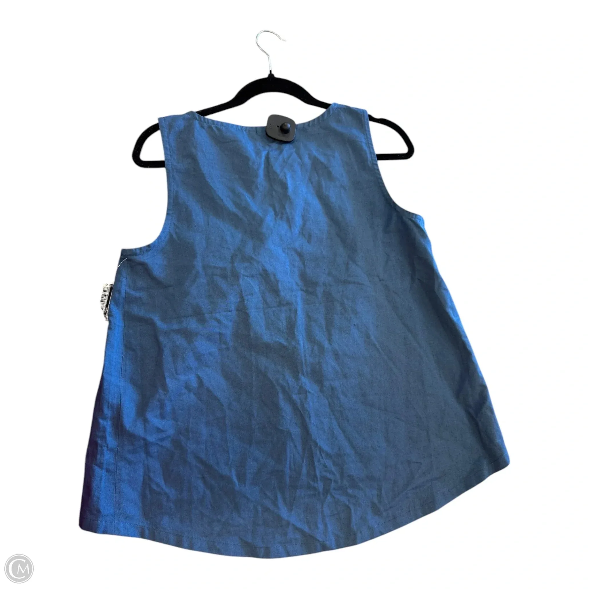 Top Sleeveless Designer By Kate Spade In Blue, Size: M kate spade