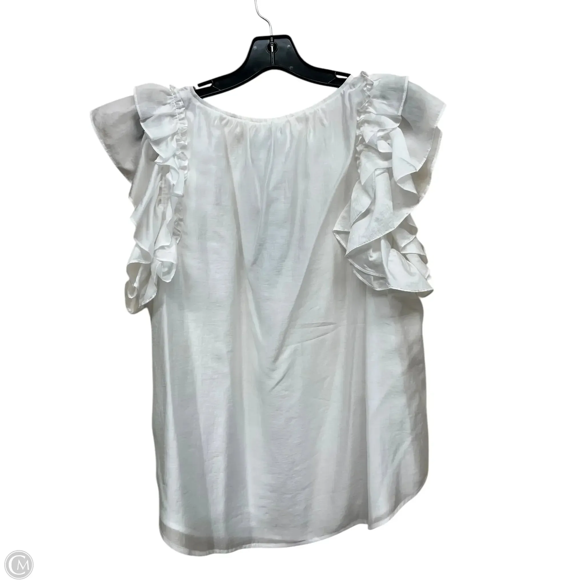 Top Sleeveless Designer By Kate Spade In White, Size: Xl kate spade