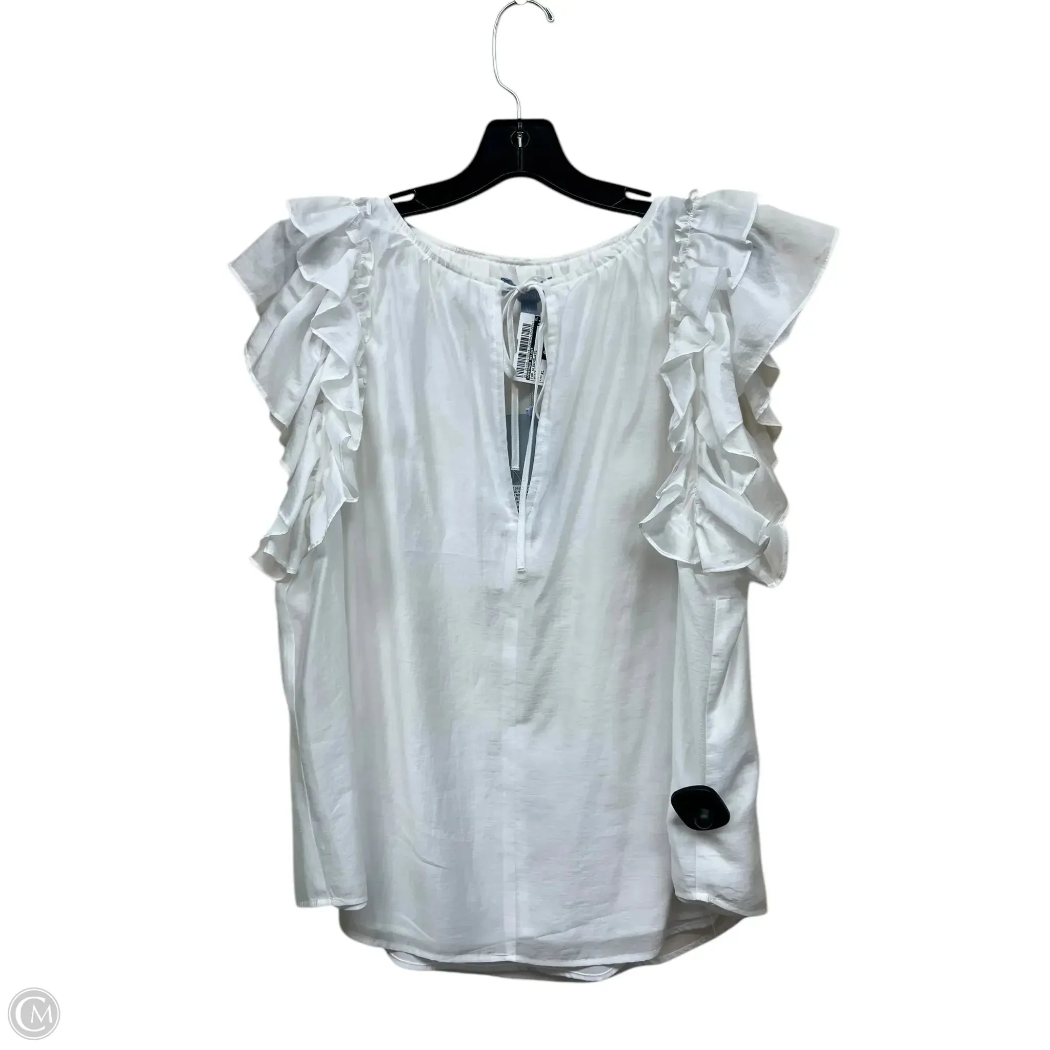 Top Sleeveless Designer By Kate Spade In White, Size: Xl kate spade