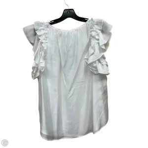 Top Sleeveless Designer By Kate Spade In White, Size: Xl kate spade