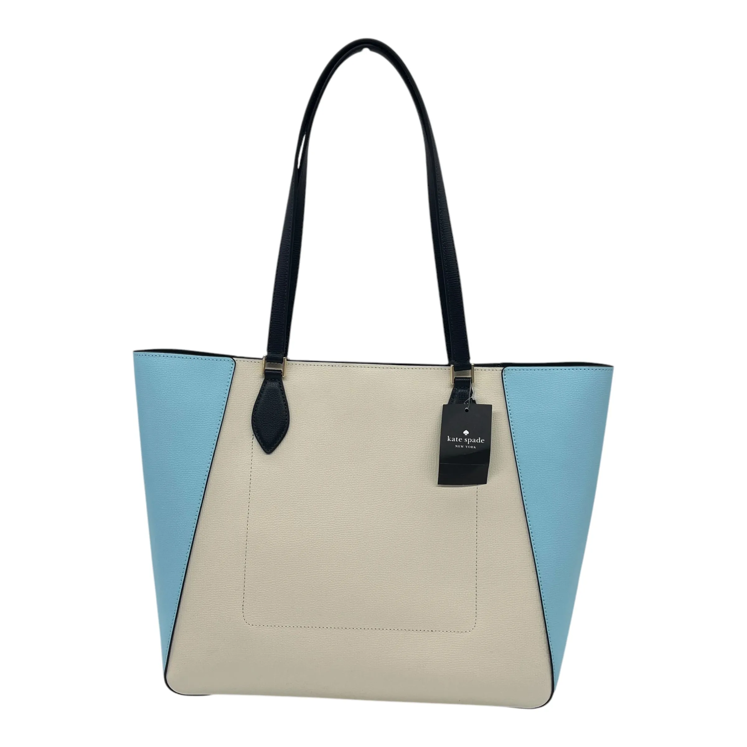 Tote Designer By Kate Spade In Blue & Tan, Size:Large kate spade
