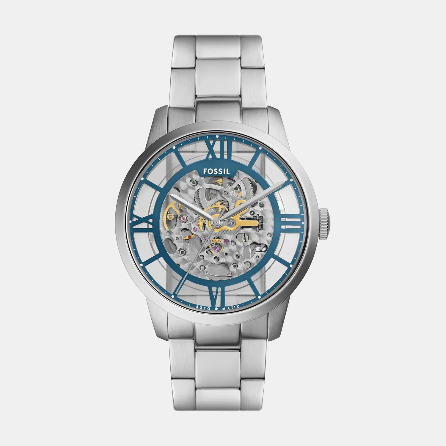 Townsman Men Automatic Blue Dial Analog Stainless Steel Watch ME3260