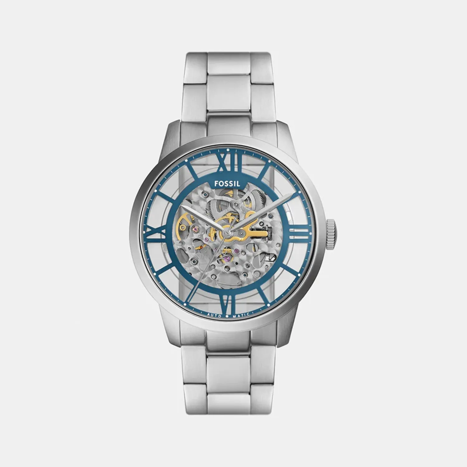 Townsman Men Automatic Blue Dial Analog Stainless Steel Watch ME3260