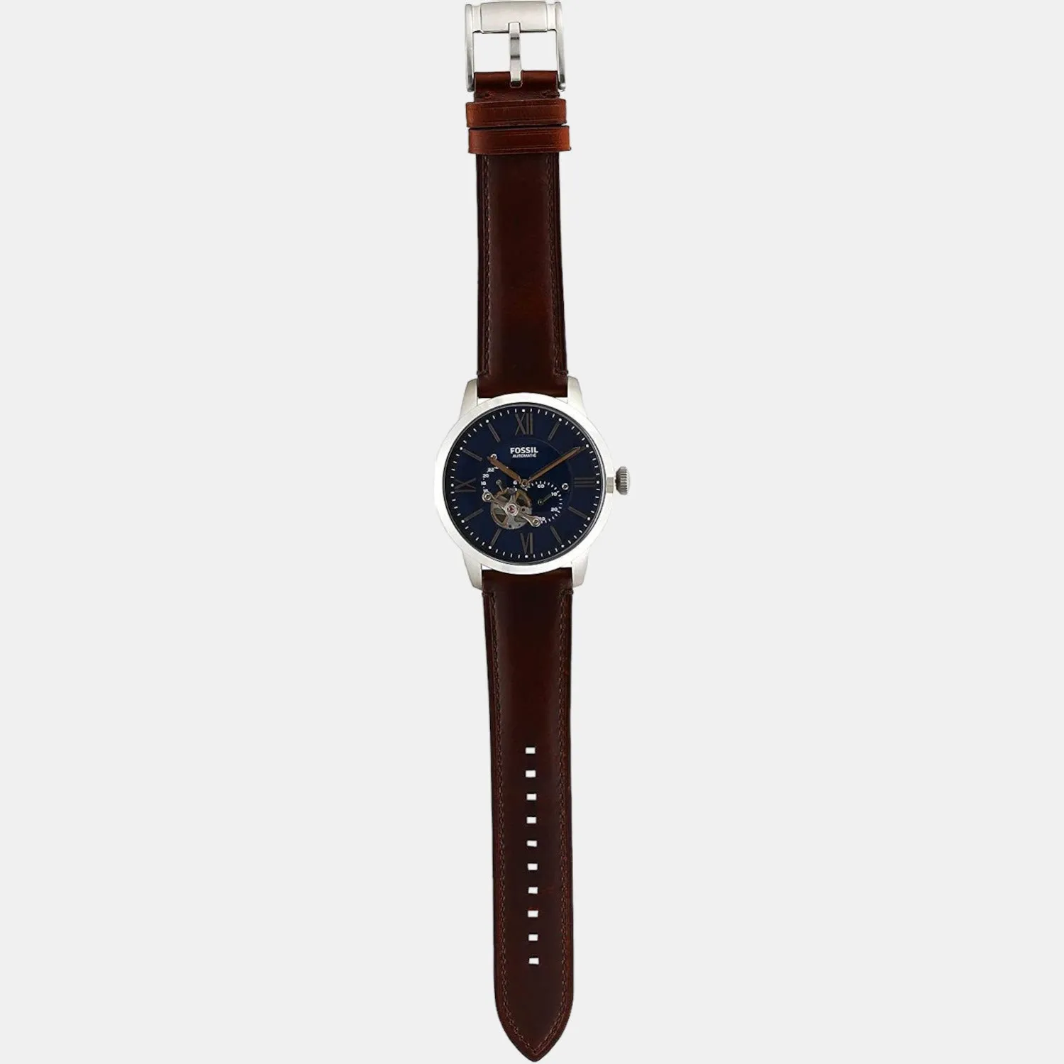 Townsman Men Automatic Blue Dial Multi-Function Leather Watch ME3110