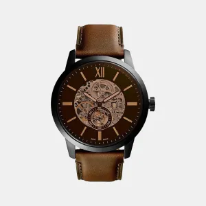 Townsman Men Automatic Brown Dial Analog Leather Watch ME3155