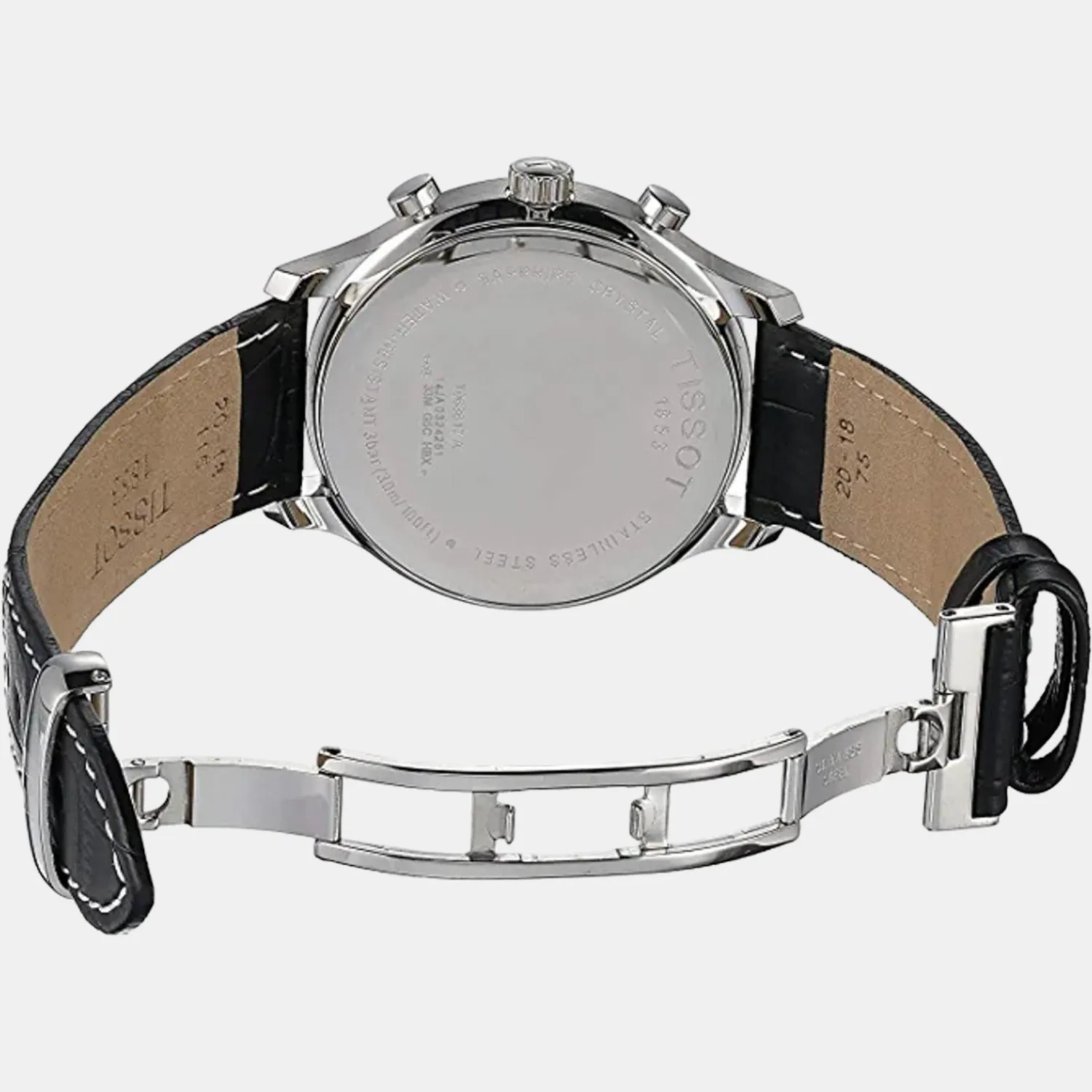 Tradition Men Leather Chronograph Watch T0636171605700