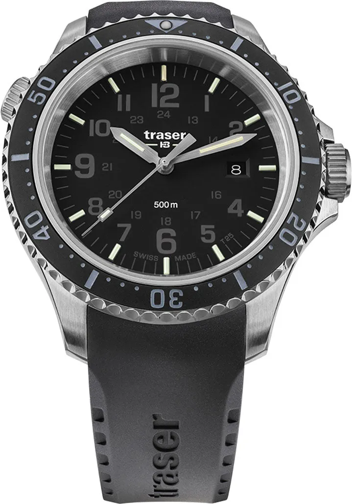 Traser H3 P67 Diver Black Rubber Watch