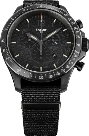 Traser H3 P67 Officer Pro Chrono Black Nato Watch