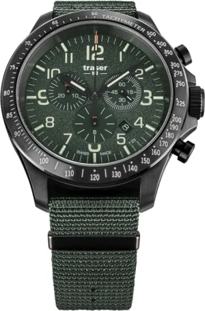 Traser H3 P67 Officer Pro Chronograph Green Watch