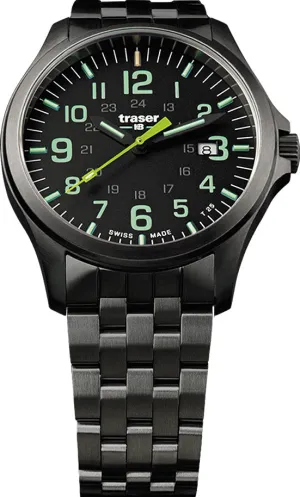 Traser H3 P67 Officer Pro GunMetal Black/Lime Watch