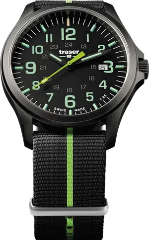 Traser H3 P67 Officer Pro GunMetal Black/Lime Watch